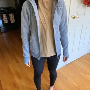 Lululemon Scuba Hoodie Heathered Light Blue